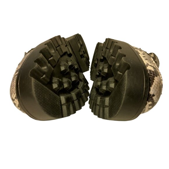 Sam Edelman Circus Desmond Loafers Women 10 M Faux Snake Skin Black Gray Slip On - Picture 11 of 16